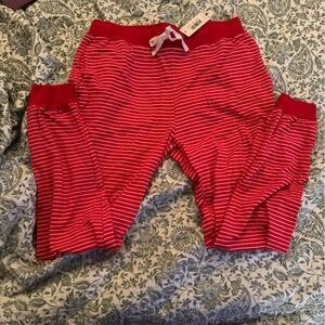 Vera Bradley Red and White Stripped Joggers